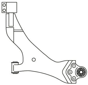 Control/Trailing Arm, wheel suspension (F3851)