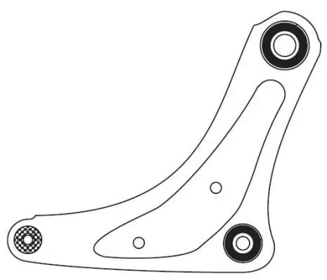 Control/Trailing Arm, wheel suspension (F4481)
