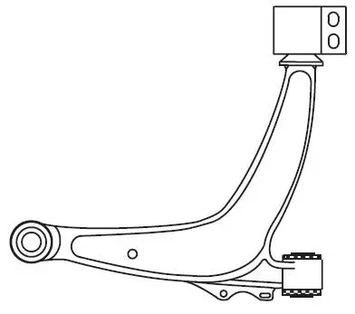 Control/Trailing Arm, wheel suspension (F4418)
