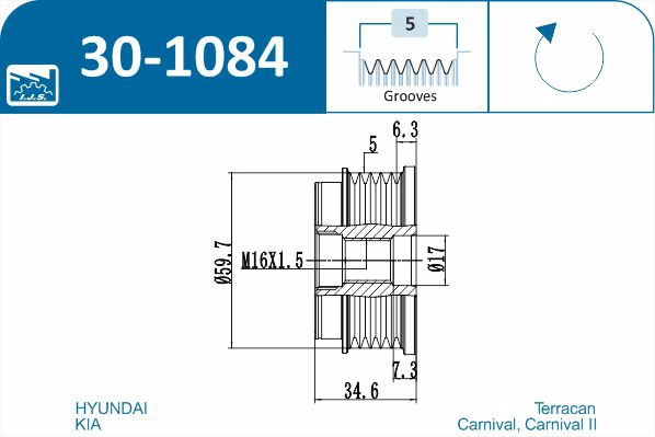 Alternator Freewheel Clutch