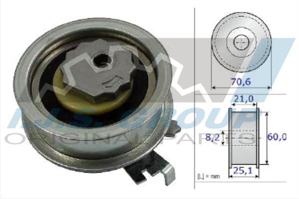 Tensioner Pulley, timing belt (93-1871)