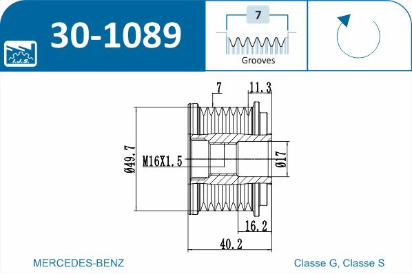 Alternator Freewheel Clutch
