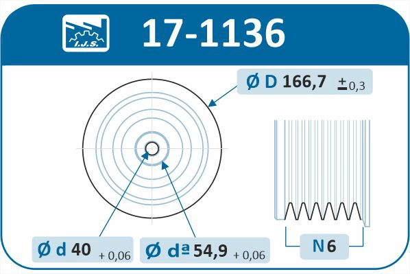 Belt Pulley, crankshaft (17-1136)