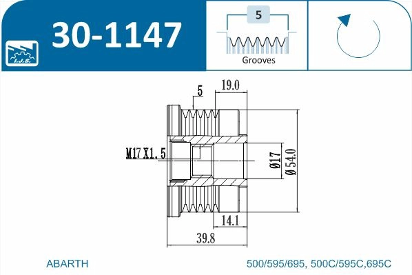 Alternator Freewheel Clutch