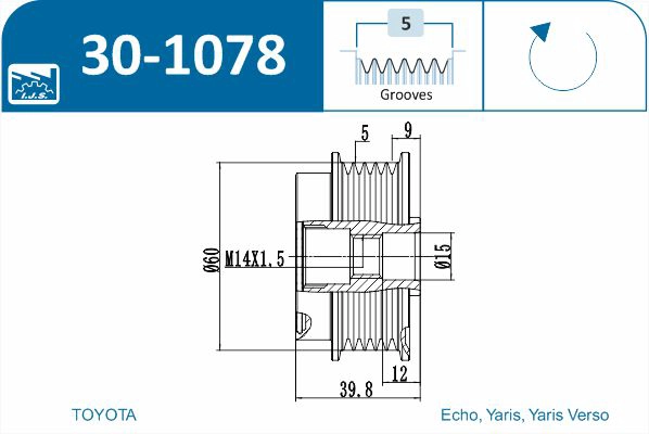 Alternator Freewheel Clutch