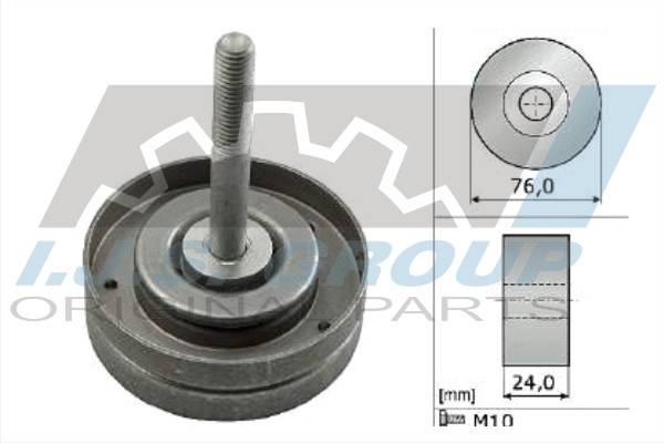 Deflection/Guide Pulley, V-ribbed belt (93-1421)