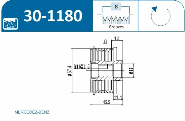 Alternator Freewheel Clutch