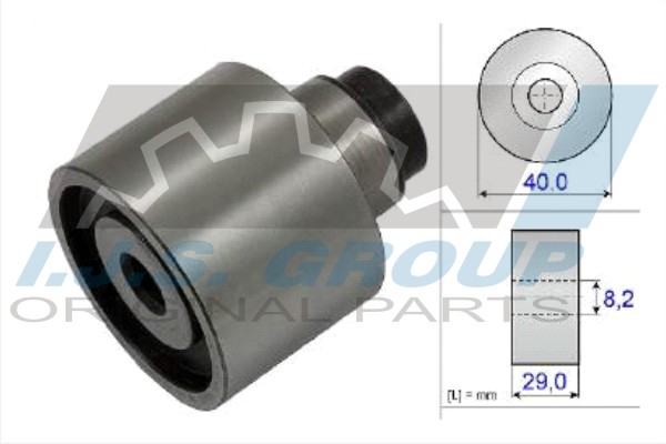 Deflection/Guide Pulley, timing belt (93-2126)