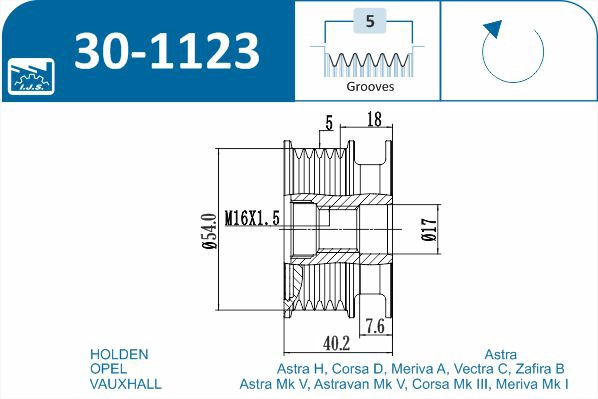 Alternator Freewheel Clutch