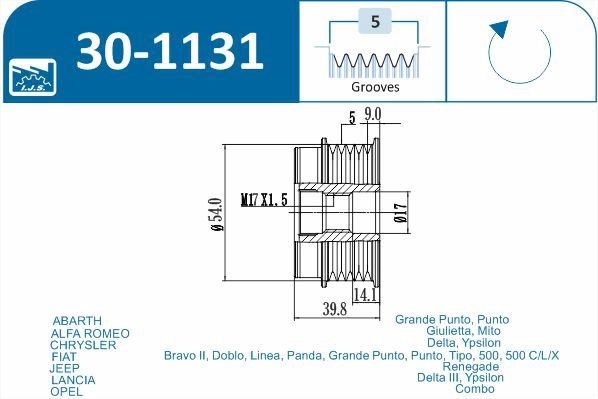 Alternator Freewheel Clutch