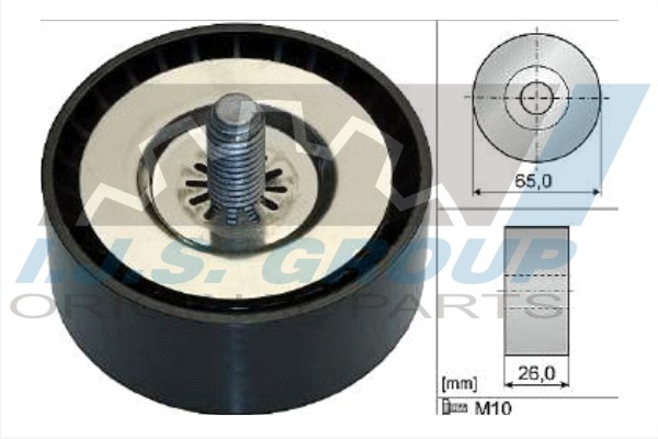 Deflection/Guide Pulley, V-ribbed belt (93-2170)