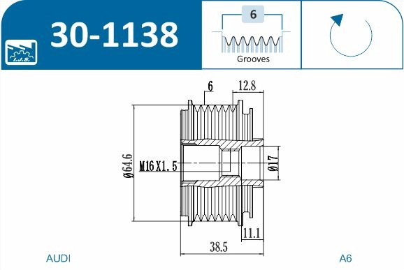 Alternator Freewheel Clutch
