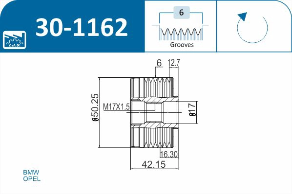 Alternator Freewheel Clutch