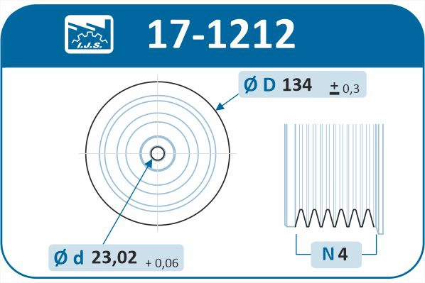 Belt Pulley, crankshaft (17-1212)