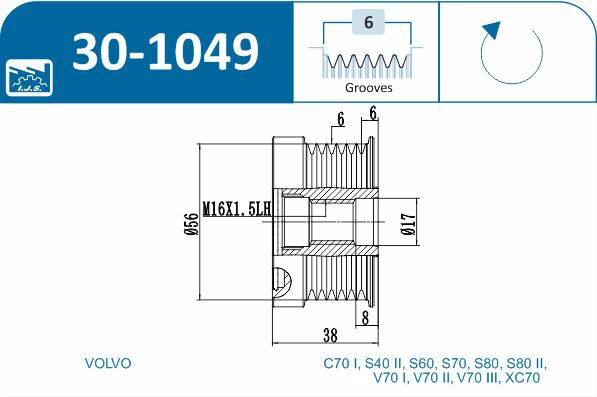 Alternator Freewheel Clutch
