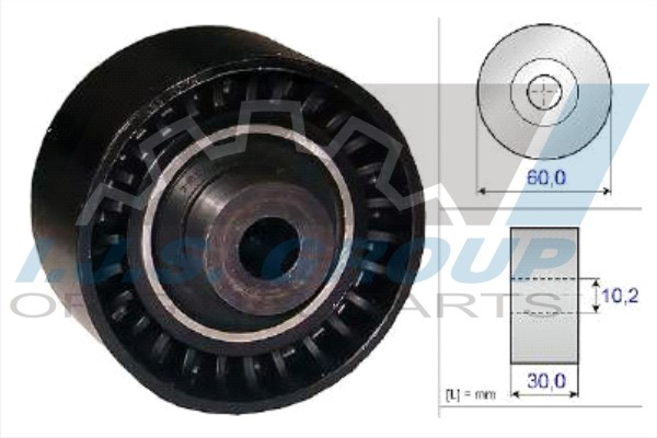 Deflection/Guide Pulley, timing belt (93-1988)