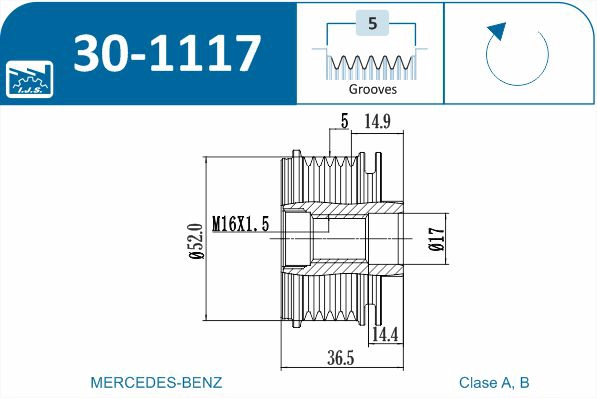 Alternator Freewheel Clutch