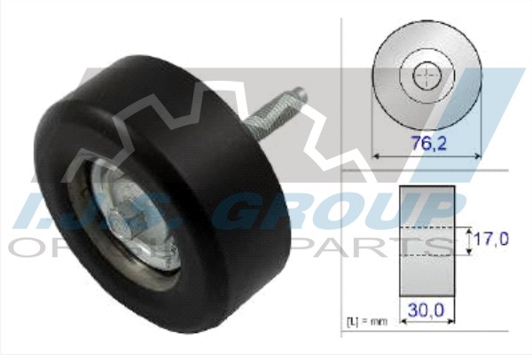 Deflection/Guide Pulley, V-ribbed belt (93-2140)