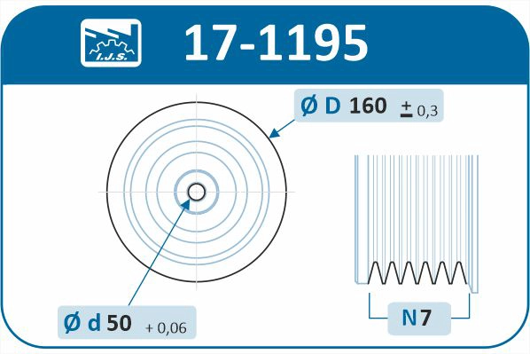 Belt Pulley, crankshaft (17-1195)