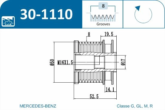 Alternator Freewheel Clutch