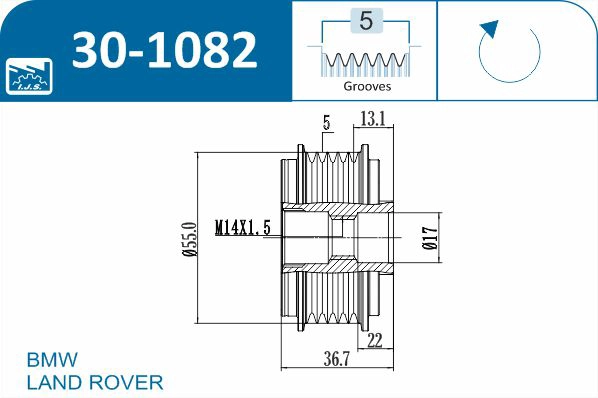 Alternator Freewheel Clutch