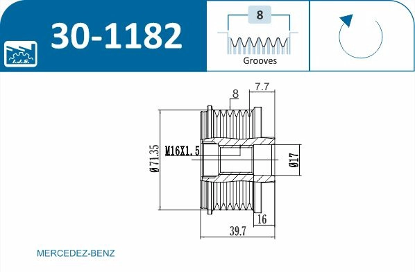 Alternator Freewheel Clutch