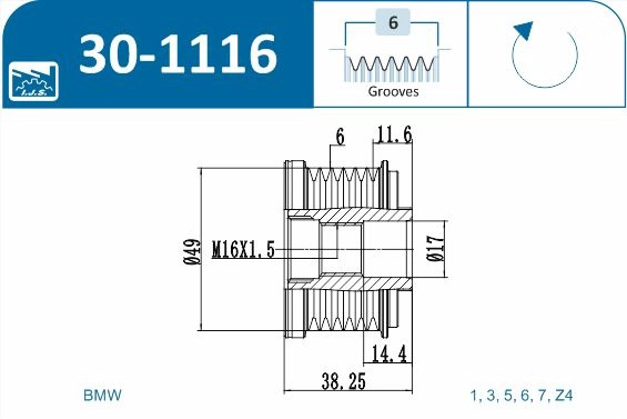 Alternator Freewheel Clutch