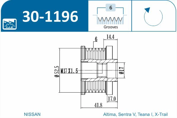 Alternator Freewheel Clutch