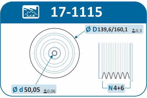Belt Pulley, crankshaft (17-1115)