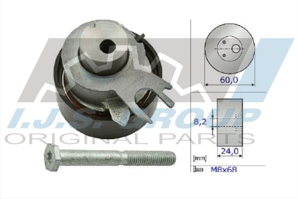 Tensioner Pulley, timing belt (93-1226)