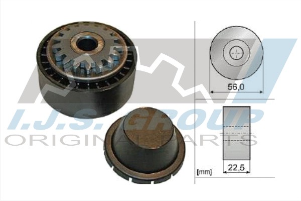Tensioner Pulley, V-ribbed belt (93-1238)