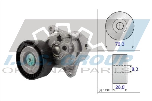 Tensioner Lever, V-ribbed belt (93-1311)