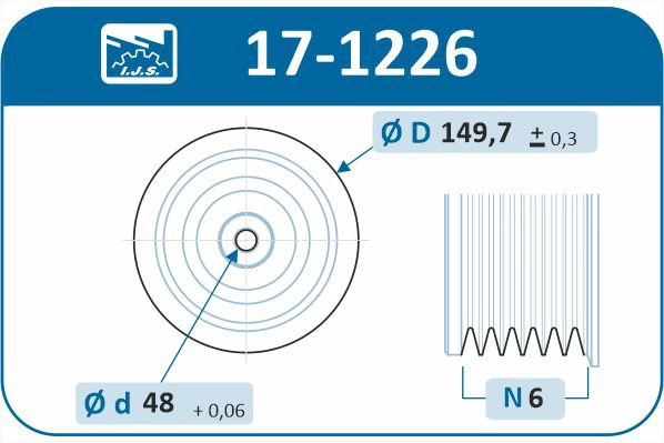 Belt Pulley, crankshaft (17-1226)