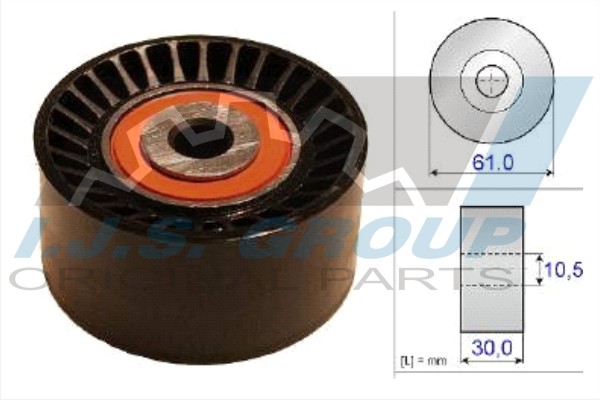 Deflection/Guide Pulley, timing belt (93-2127)
