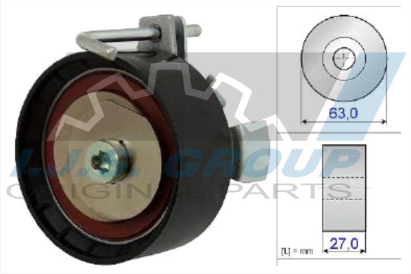Tensioner Pulley, timing belt (93-1870)