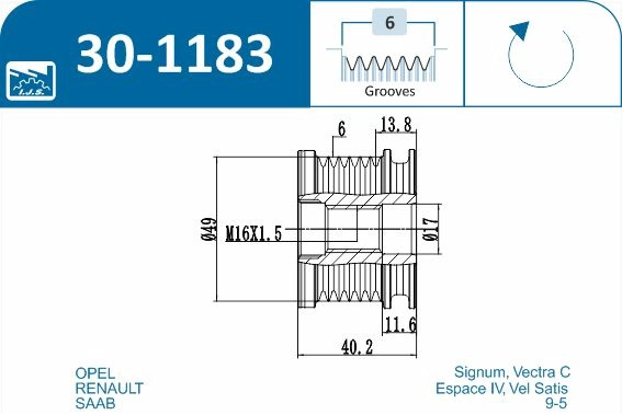 Alternator Freewheel Clutch