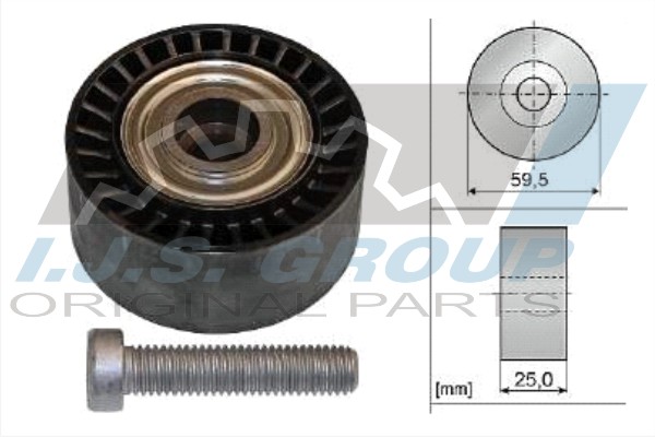 Deflection/Guide Pulley, V-ribbed belt (93-1106)