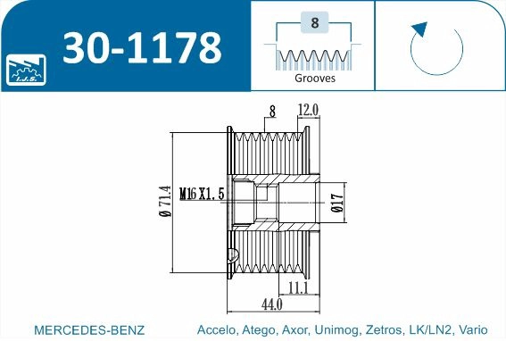 Alternator Freewheel Clutch