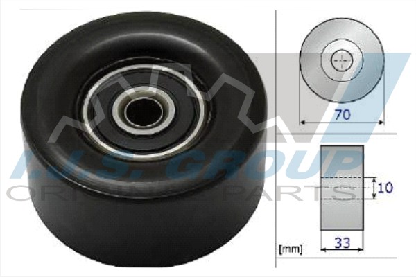 Deflection/Guide Pulley, V-ribbed belt (93-2182)