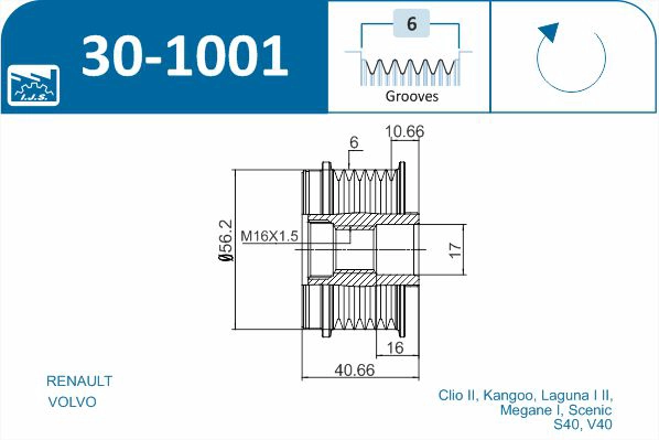 Alternator Freewheel Clutch