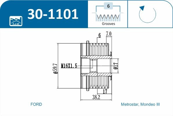 Alternator Freewheel Clutch