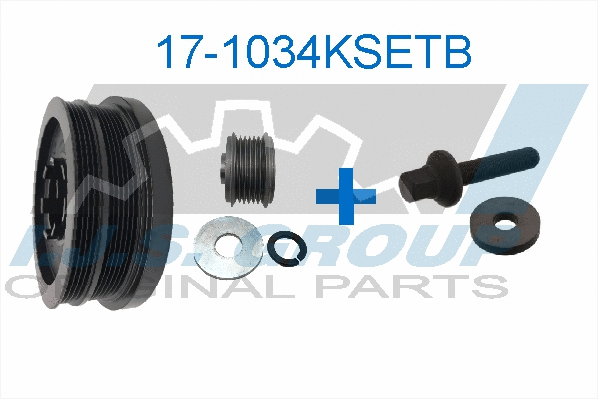 Belt Pulley Set, crankshaft (17-1034KSET B)