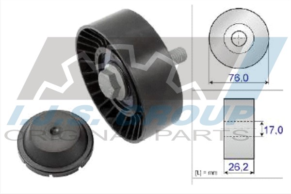 Deflection/Guide Pulley, V-ribbed belt (93-2132)