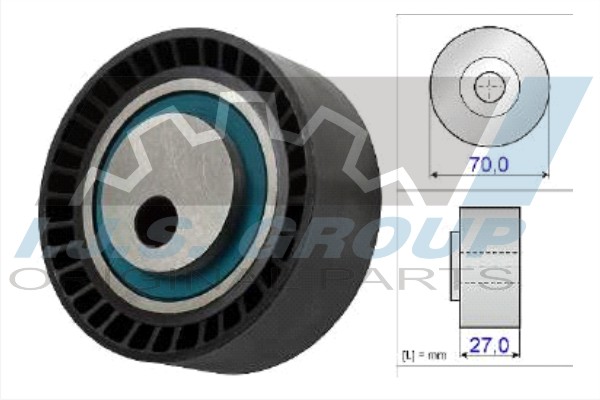 Tensioner Pulley, V-ribbed belt (93-1145)
