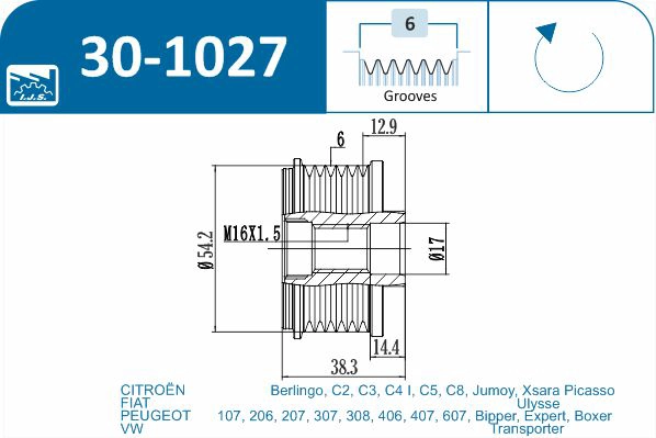 Alternator Freewheel Clutch
