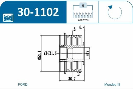 Alternator Freewheel Clutch