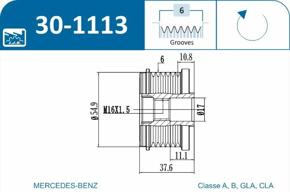Alternator Freewheel Clutch