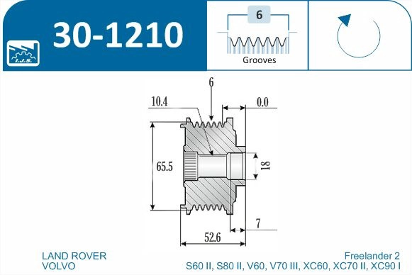 Alternator Freewheel Clutch