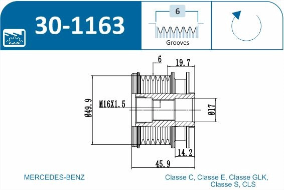 Alternator Freewheel Clutch