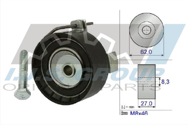 Tensioner Pulley, timing belt (93-1172)